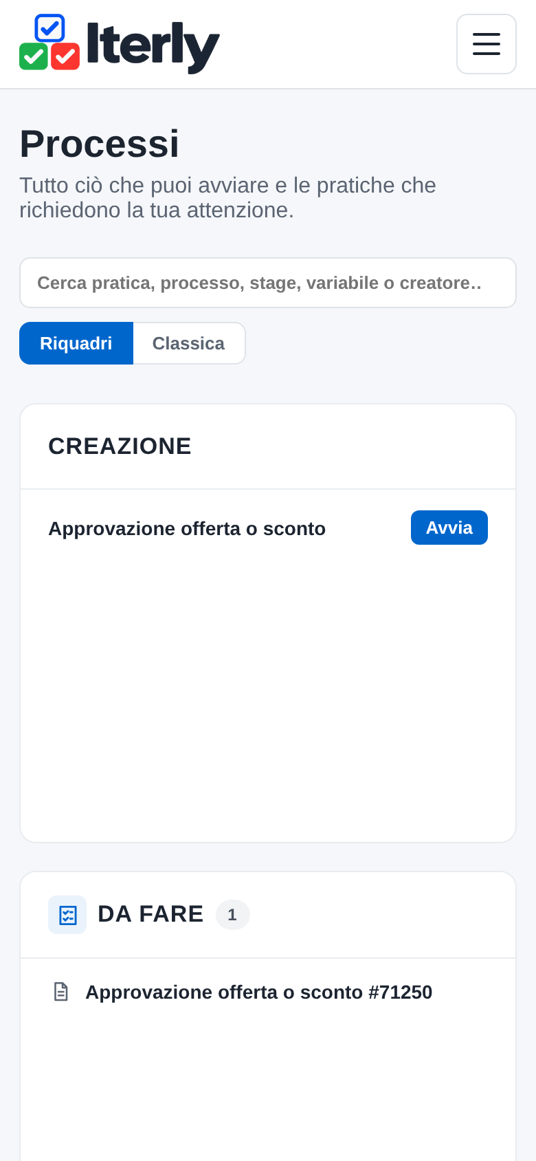 La scrivania sul telefono con il flusso da avviare