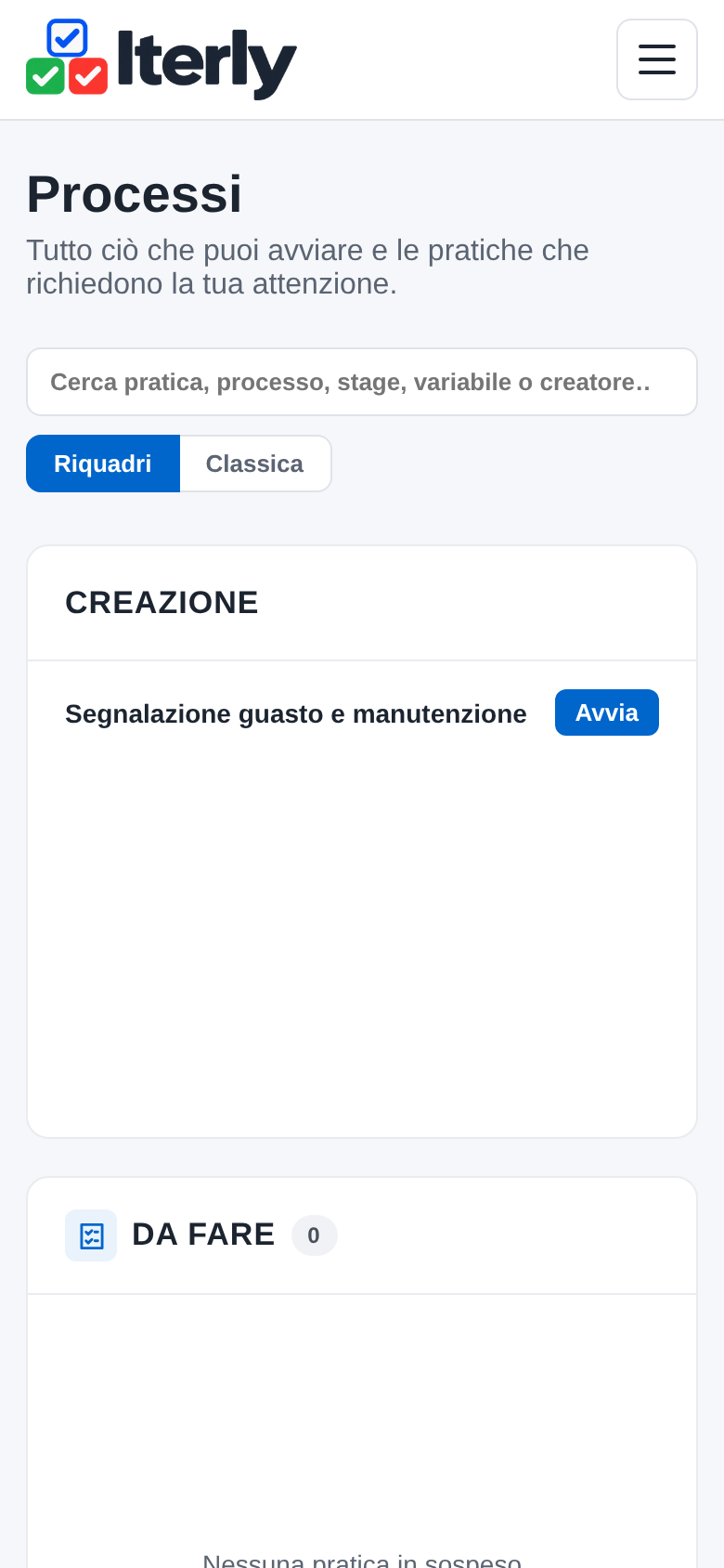 La scrivania sul telefono con il flusso da avviare
