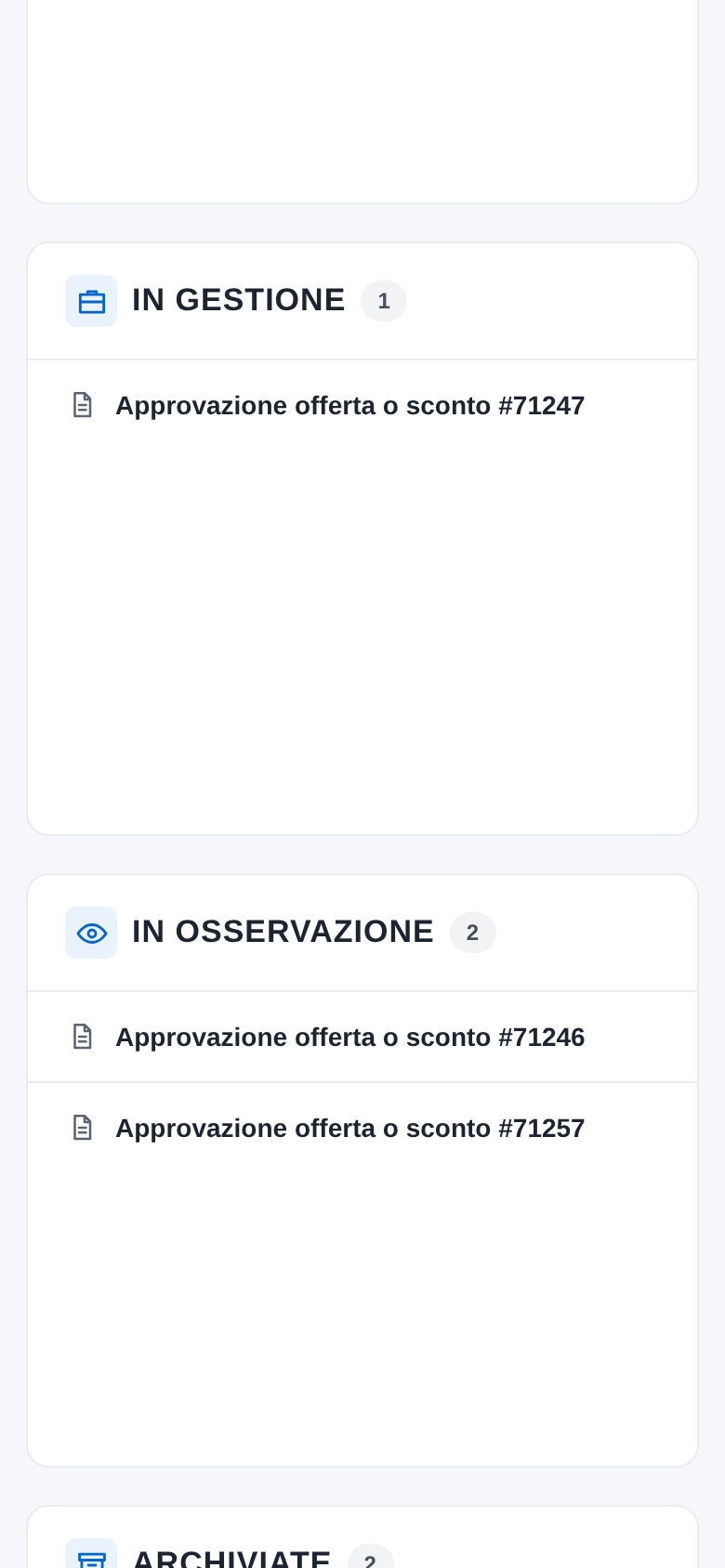 La richiesta in osservazione sul telefono