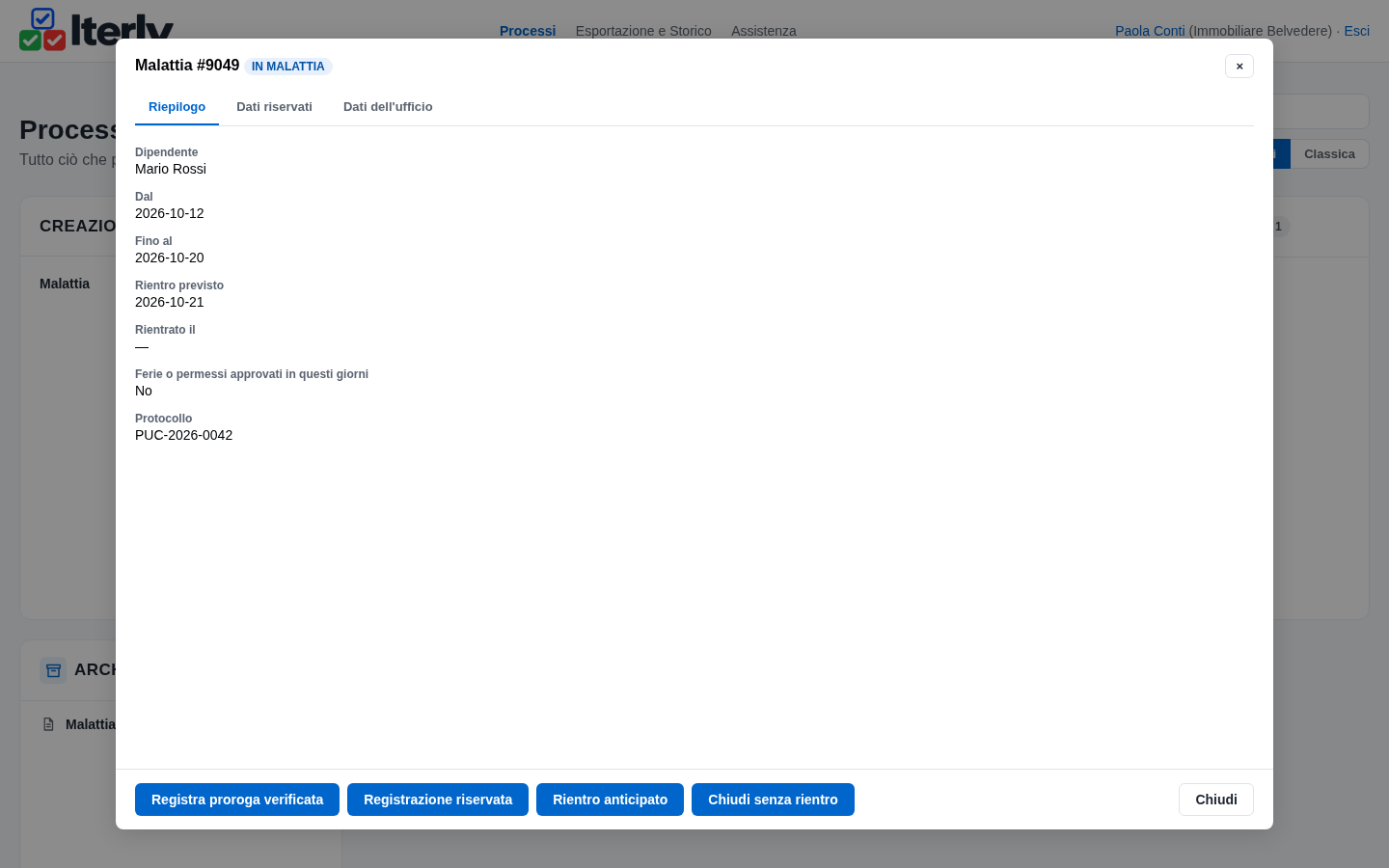 La pratica in malattia vista dall'Ufficio personale