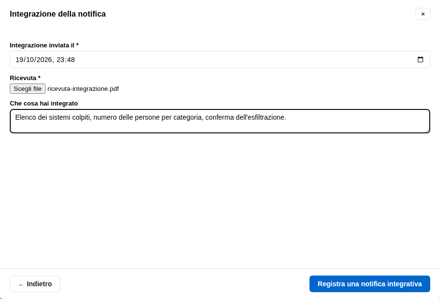 La form dell'integrazione