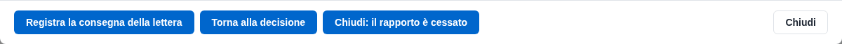 I bottoni dell'ufficio personale dopo il licenziamento